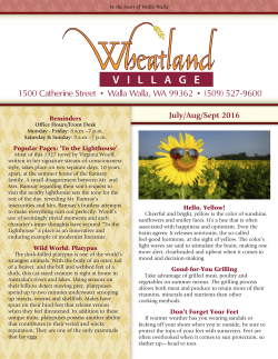 1500 Catherine Street &bull; Walla Walla, WA 99362