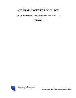 Anger Management Tool Box - University of Nevada Cooperative