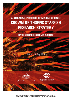 crown-of-thorns starfish research strategy