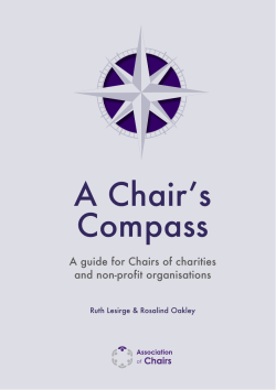 A Chair`s Compass