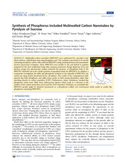 Synthesis of Phosphorus Included Multiwalled Carbon Nanotubes