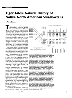Tiger Tales: Natural History of Native North