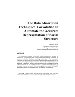 The Data Absorption Technique - The Computational Social Science
