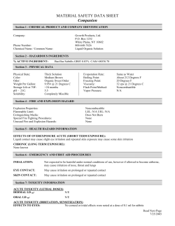 MSDS: Companion - Prebbles Turf World