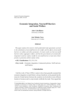 Economic Integration, Non-tariff Barriers and Social Welfare
