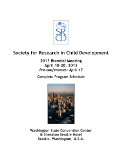 PDF of the program - Society for Research in Child Development