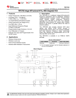 Integer-N/Fractional-N PLL with Integrated VCO