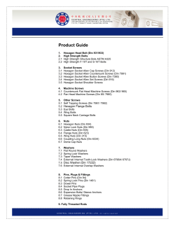HEXAGON HEAD BOLTS (Din 931/933)