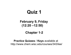 Quiz 1