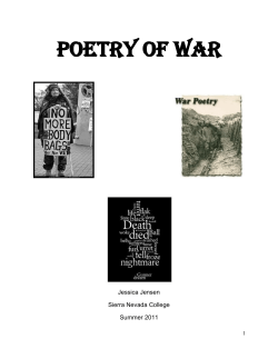 Poetry of War - JessicaMJensen