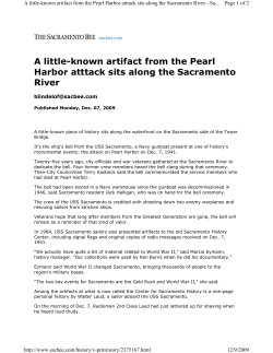 A little-known artifact from the Pearl Harbor atttack sits along the