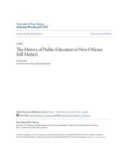 The History of Public Education in New Orleans Still Matters