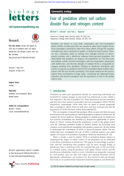 Fear of predation alters soil carbon dioxide flux and