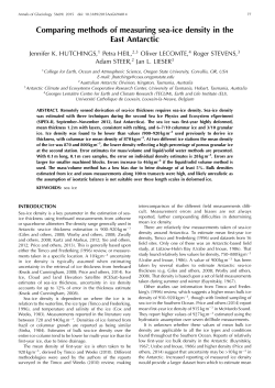 Comparing methods of measuring sea-ice density in the East Antarctic