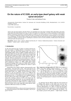 On the nature of IC 3328, an early