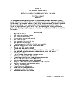PAPER 10 HISTORICAL TRIPOS PART I BRITISH ECONOMIC AND