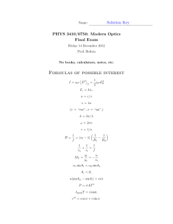 Final Exam, 2012, with solutions