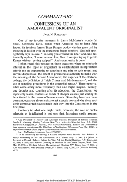 Confessions of an Ambivalent Orginalist