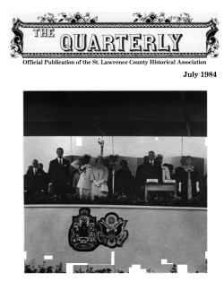 July 1984 - St Lawrence County Historical Association