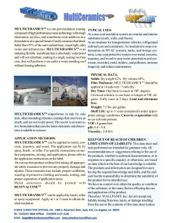 MultiCeramics Techsheet