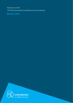 January 2005 - Ombudsman for Children
