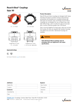 Roust-A-Bout&reg; Couplings Style 99