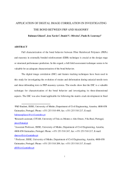 application of digital image correlation in investigating the bond