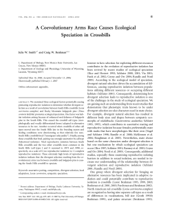 A Coevolutionary Arms Race Causes Ecological Speciation in