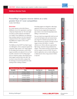 PowerMag&reg; magnets recover debris at a ratio greater