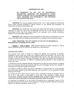 Ord. 528 - City of Woodinville
