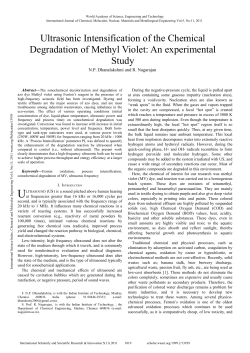 Paper - World Academy of Science, Engineering and