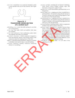 Figure GL. 2 TRANSVERSE CROSS SECTION OF A SCREW SLOT