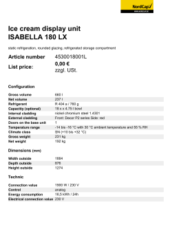 Ice cream display unit ISABELLA 180 LX
