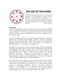 the art of teaching in the iyengar tradition