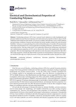 Electrical and Electrochemical Properties of Conducting Polymers