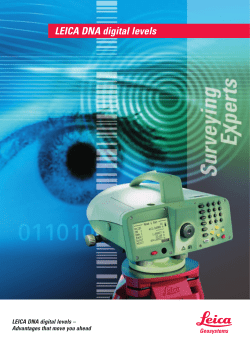 LEICA DNA digital levels