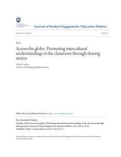 Across the globe: Promoting intercultural - Research Online