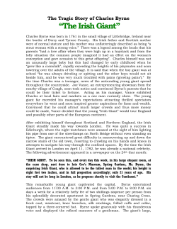 The Irish Giant - TheTallestMan.com