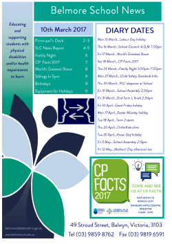 Coopers healthy corner This week I am looking at