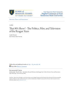 That 80`s Show! - The Politics, Film, and Television of the Reagan