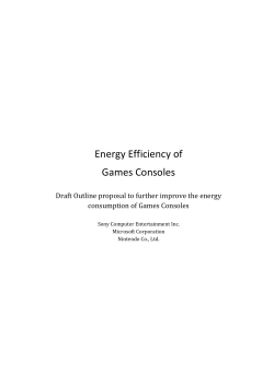 Energy Efficiency of Games Consoles