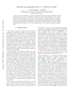 Structure and magnetism of the $(2\ times 2) $