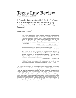 A Textualist Defense of Article I, Section 7, Clause 3