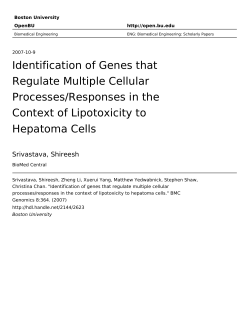 Identification of genes that regulate multiple cellular processes