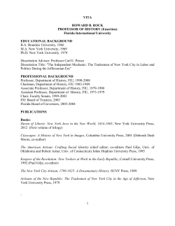 Curriculum Vitae - FIU history department`s
