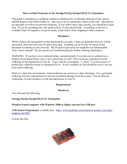 How to Flash Firmware in the Turnigy/FlySky/Eurgle/IMAX 9x