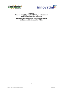 How to install Innovatint P.O.S. on a dispenser