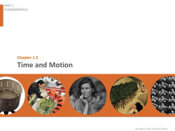 Time and Motion
