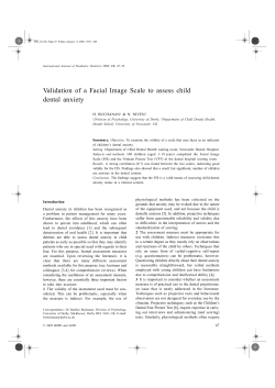 Validation of a Facial Image Scale to assess