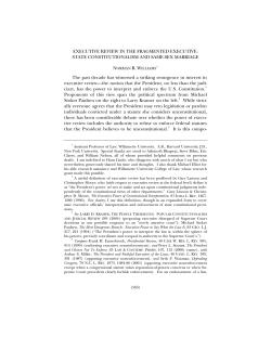 Executive Review in the Fragmented Executive: State